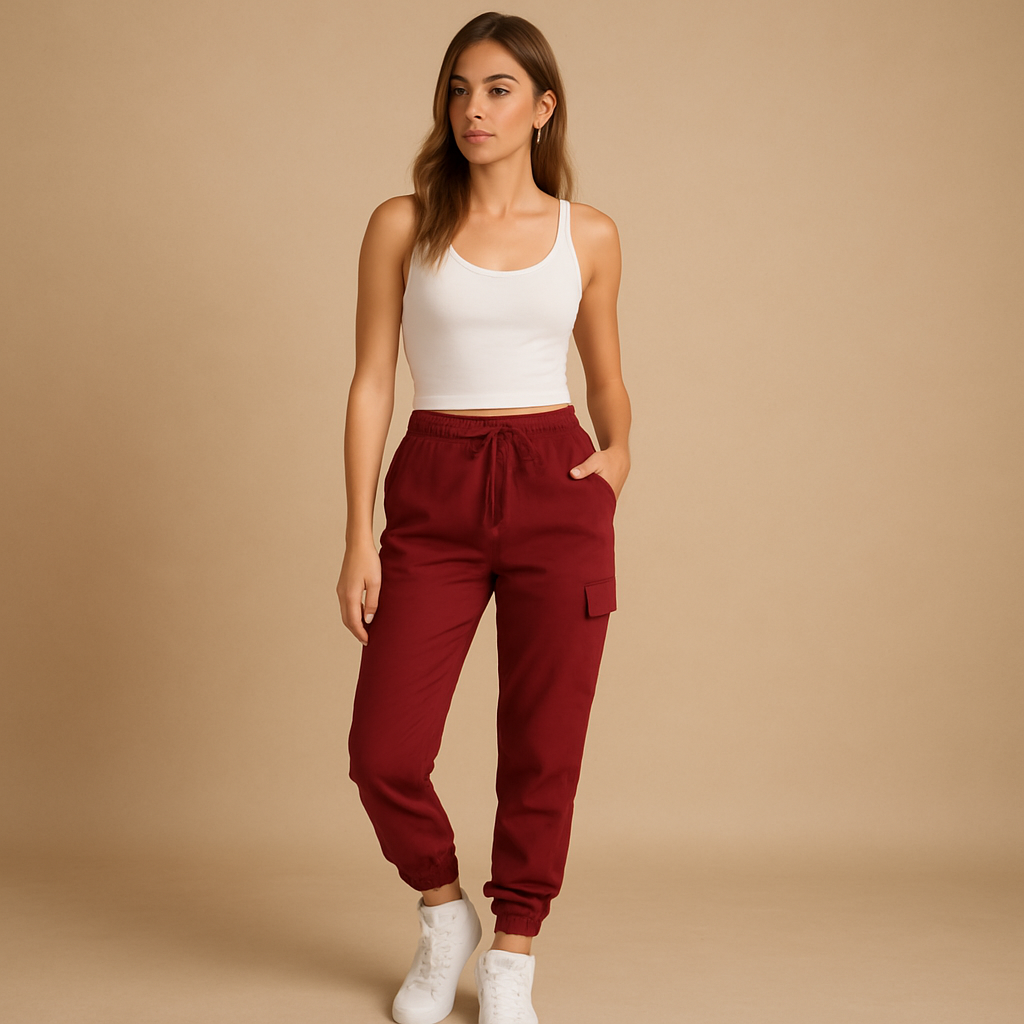 High waist cargo pants for women | Felicity
