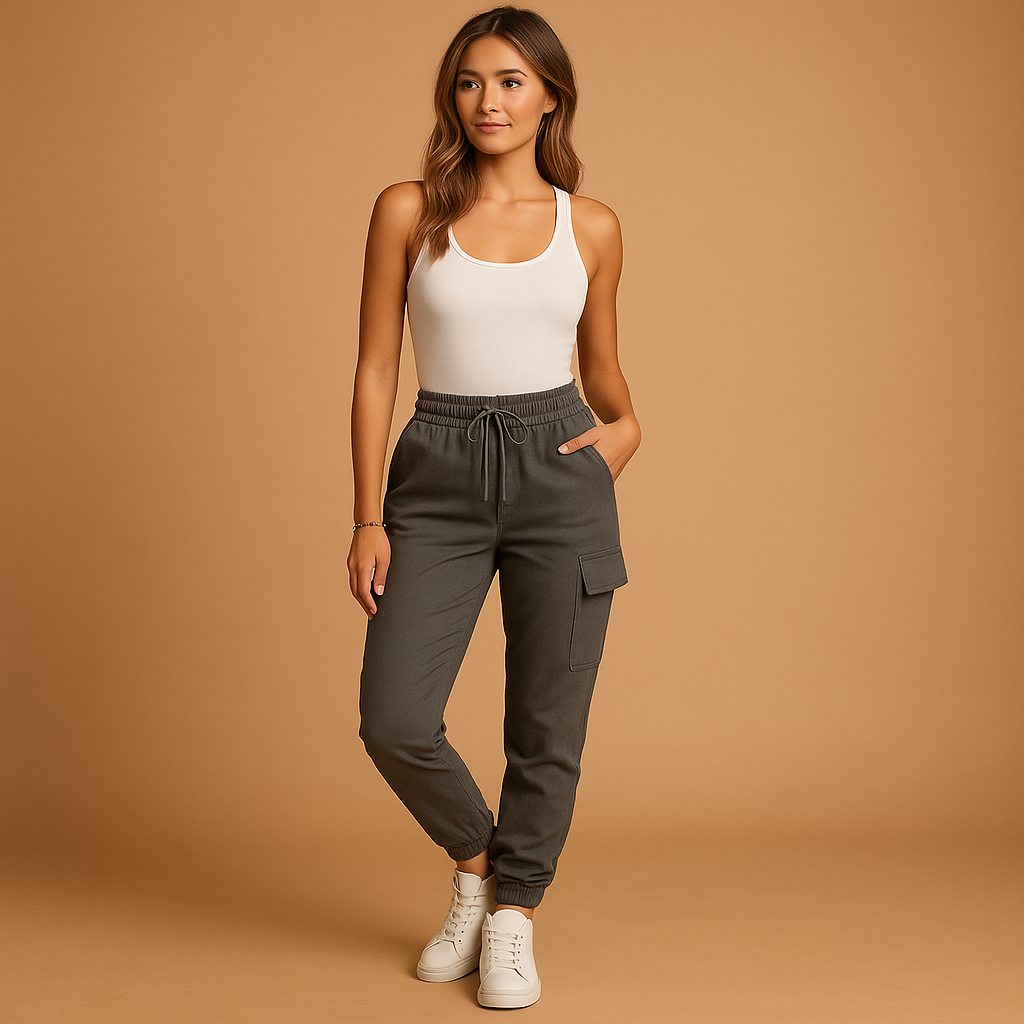 High waist cargo pants for women | Felicity