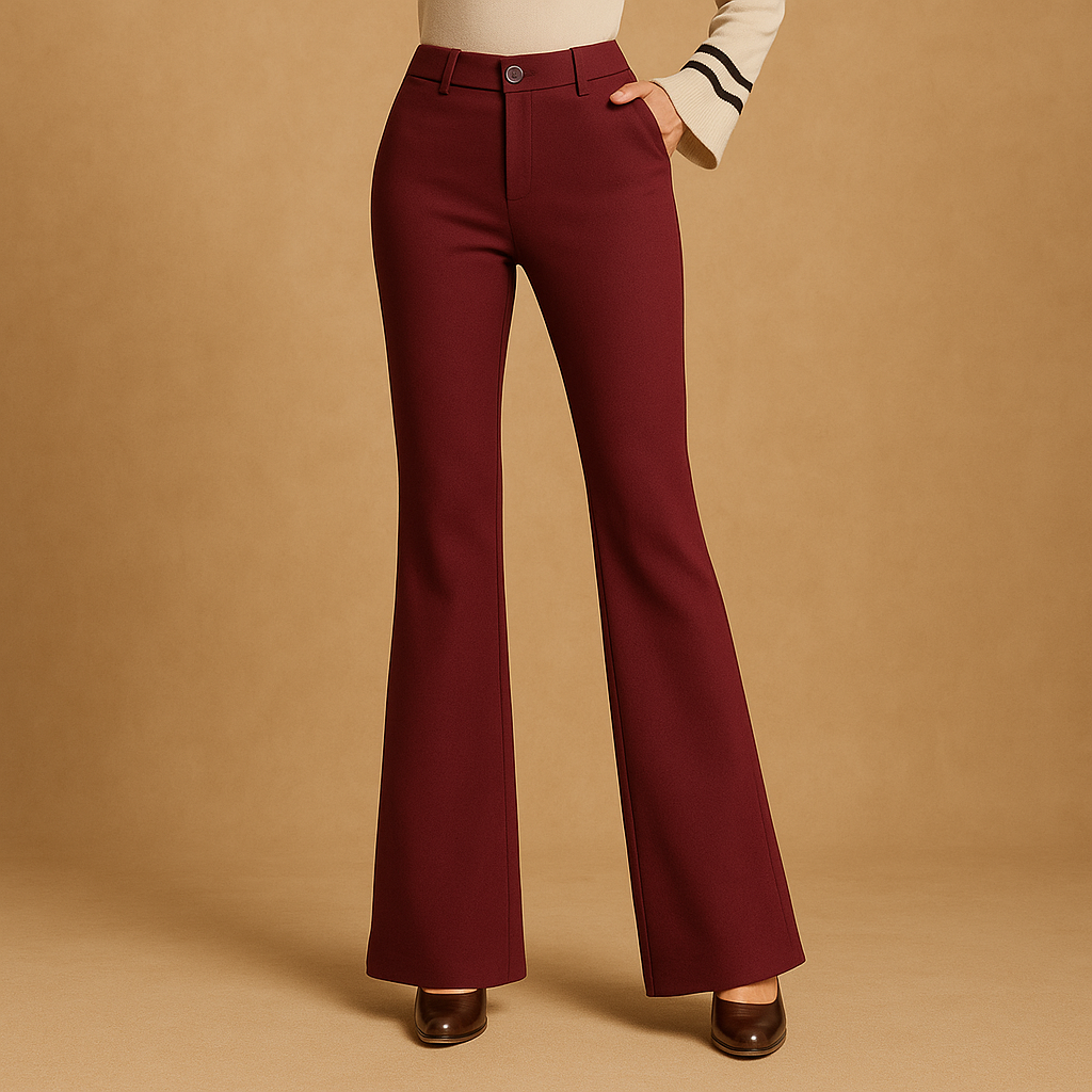 High waist flared pants for women | Naomi