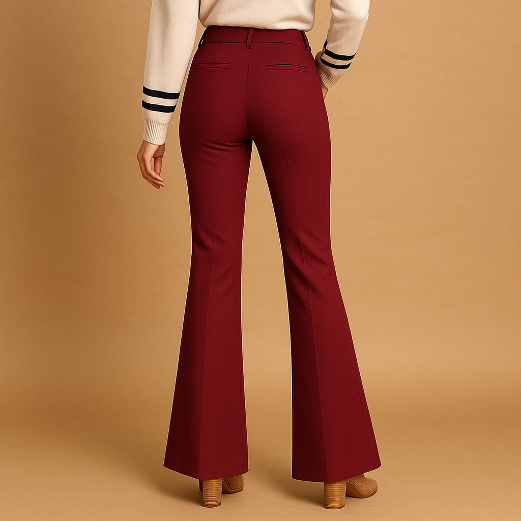 High waist flared pants for women | Naomi