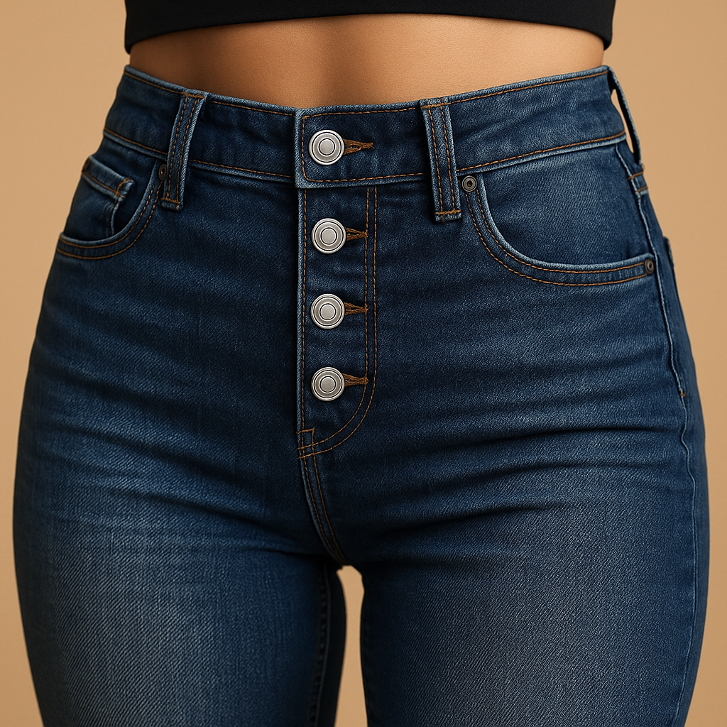 High-waisted loose fit jeans for women | Clara