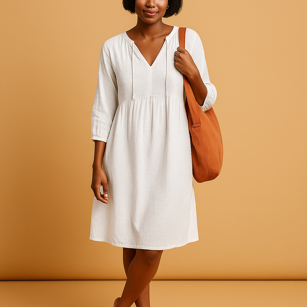 Knee-length summer dress for women | Sienna