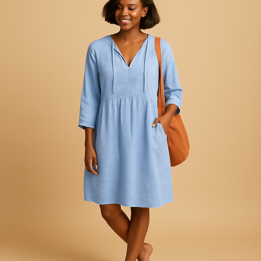 Knee-length summer dress for women | Sienna