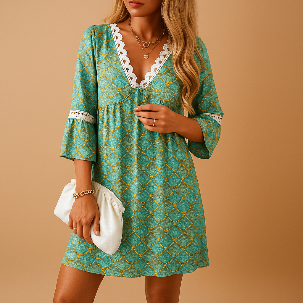 Knee-length summer dress for women | Lotte