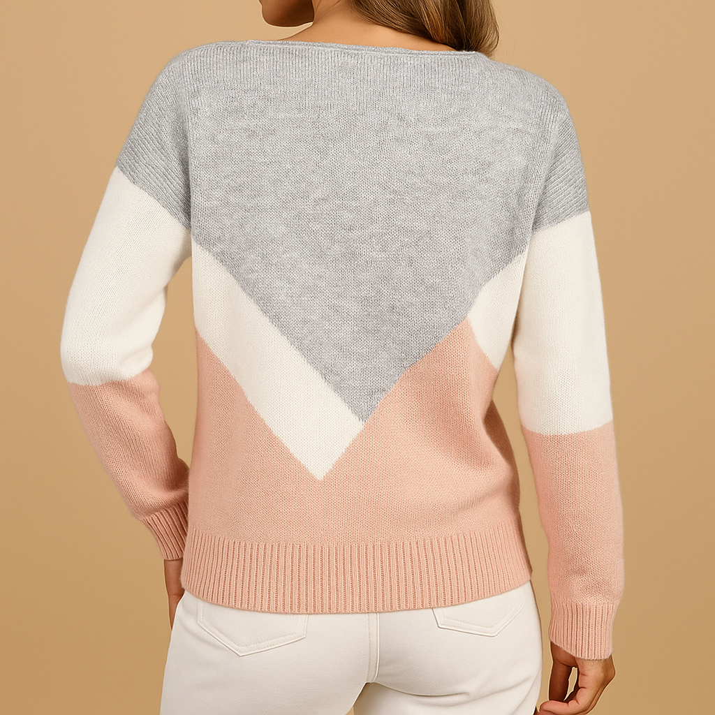 Knitted pullover sweater for women | Celeste