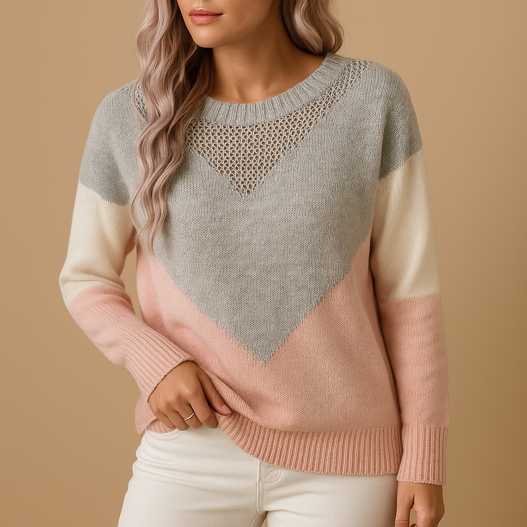 Knitted pullover sweater for women | Celeste