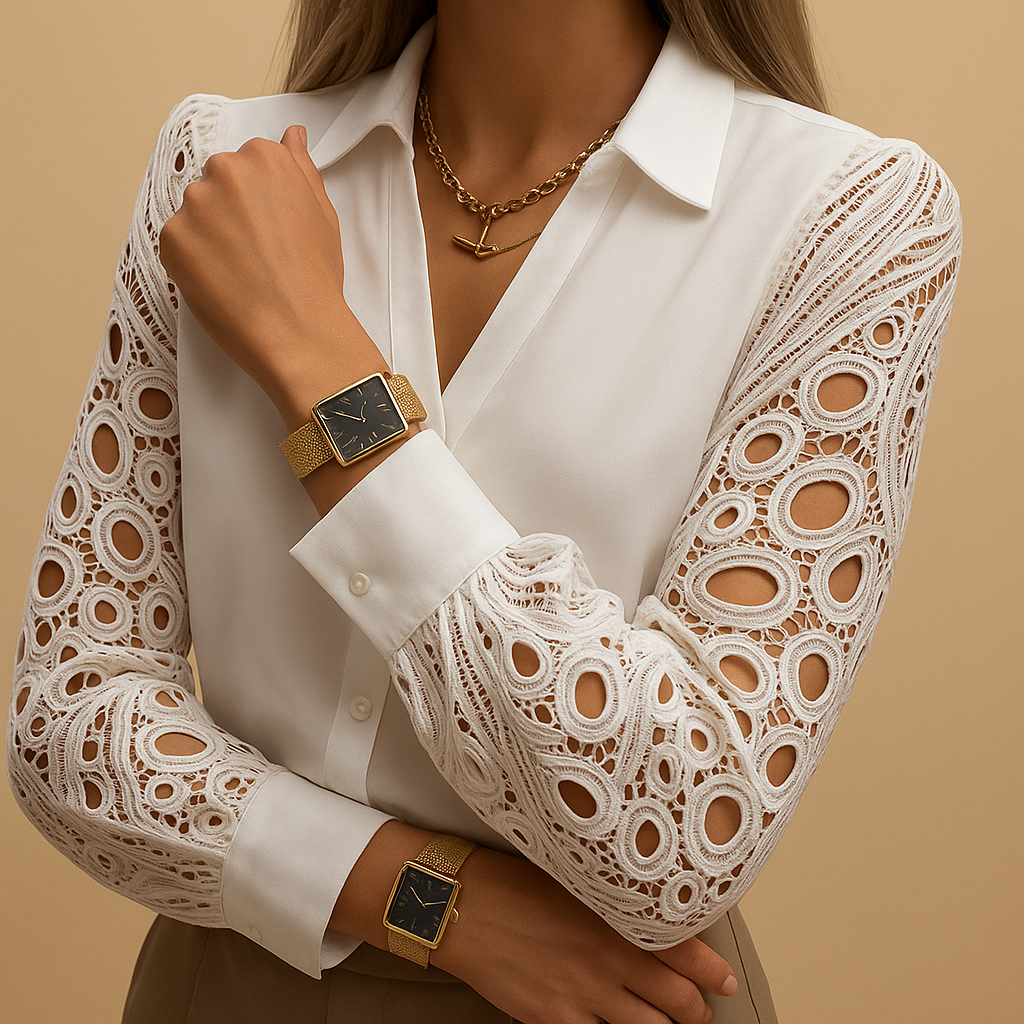 Lace sleeve blouse for women | Felicity
