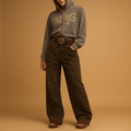 Leopard print slim fit jeans for women | Hazel