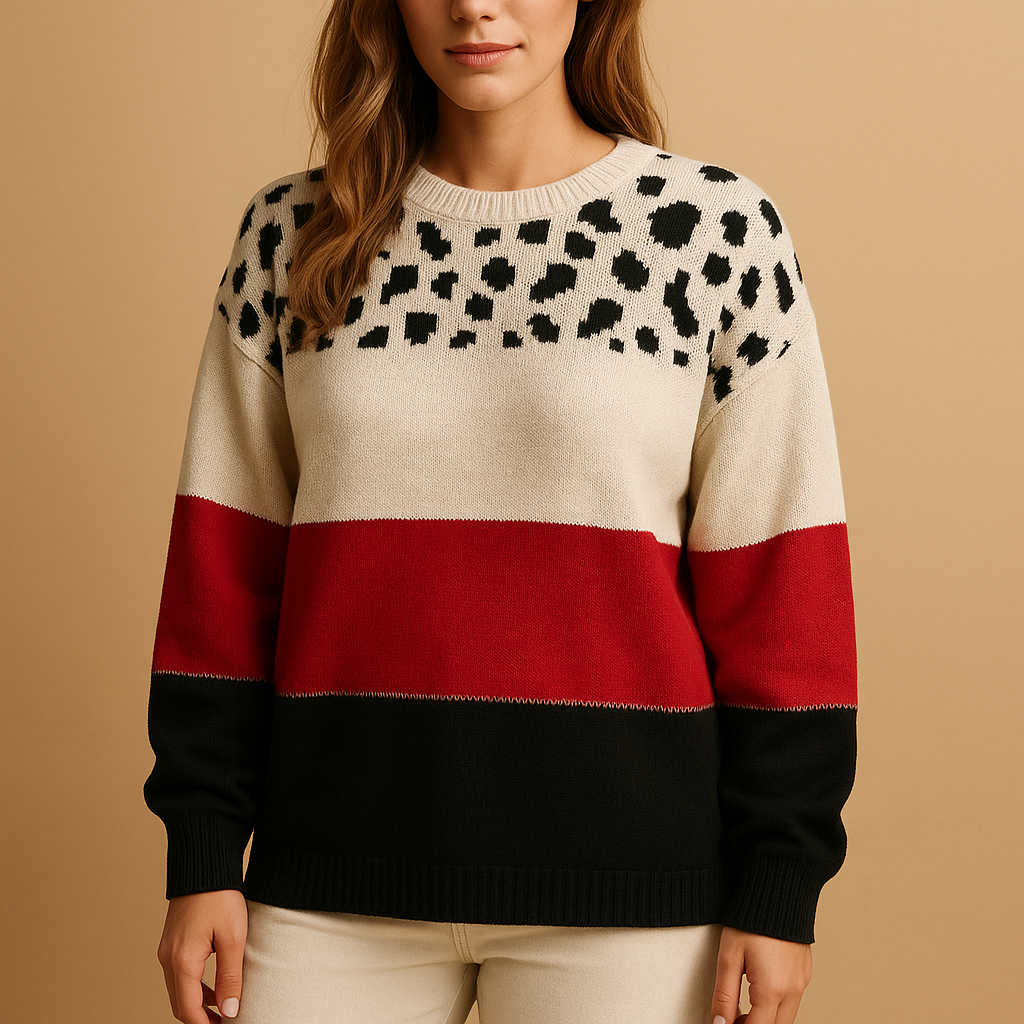 Leopard print sweater for women | Amira