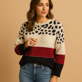 Leopard print sweater for women | Amira