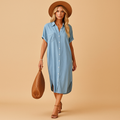 Light blue summer dress for women | Lotte