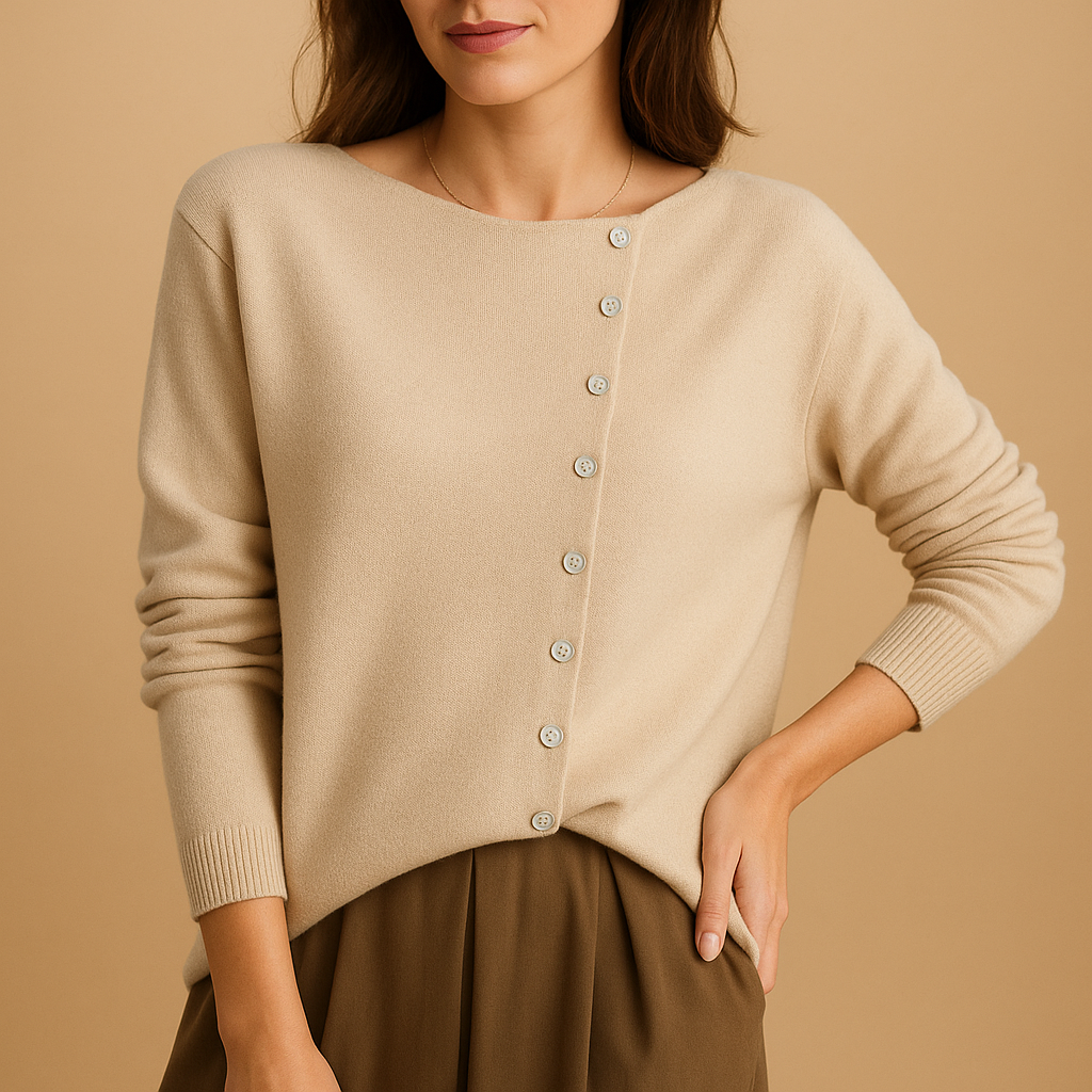 Light round neck sweater for women | Hazel