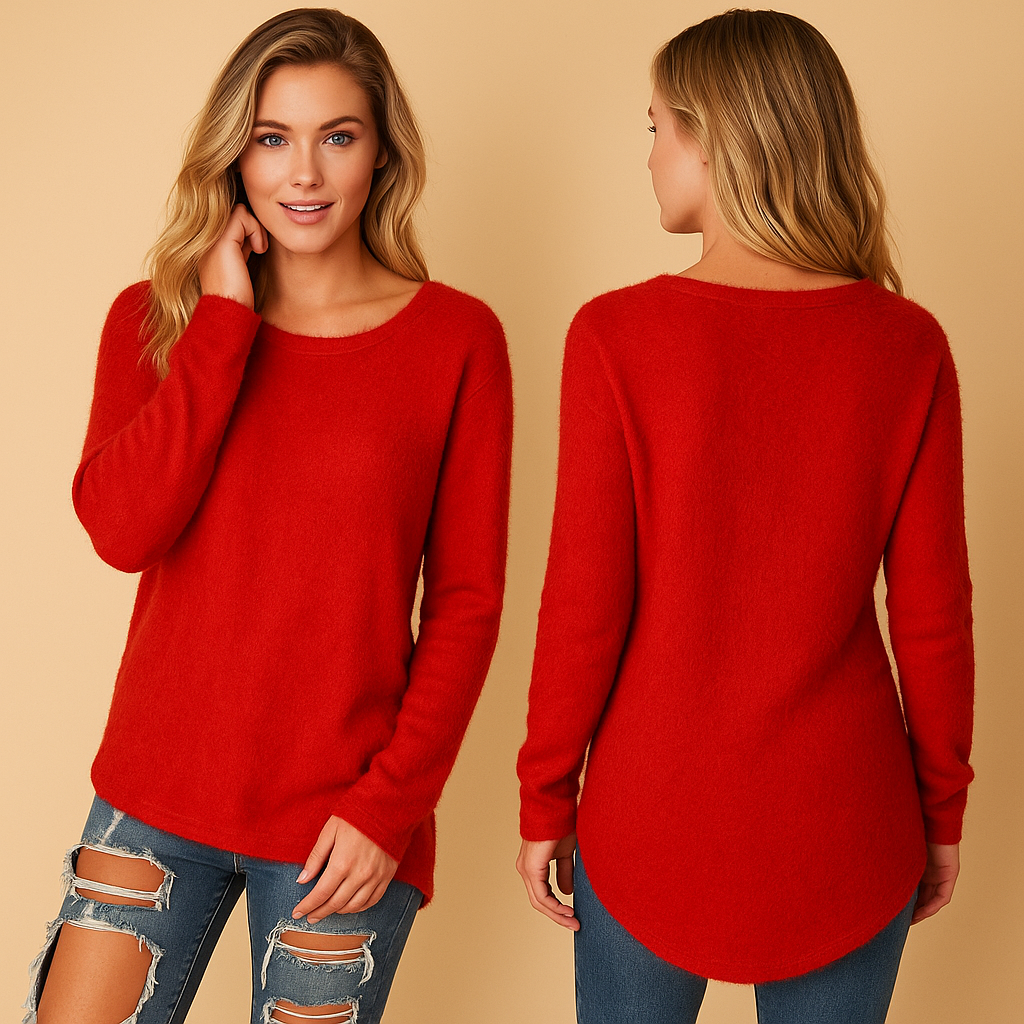 Lightweight knitted sweater for women | Naomi