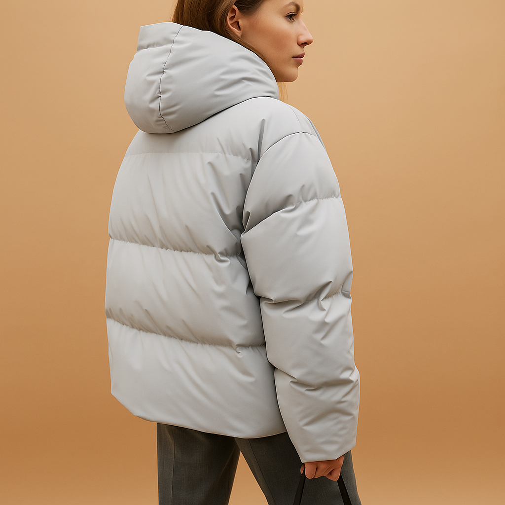 Lightweight padded hooded jacket for women | Serena