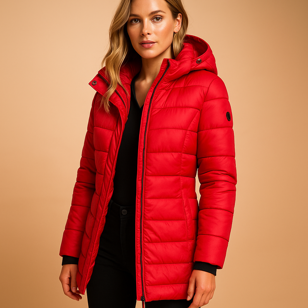 Lightweight padded puffer jacket for women | Hazel