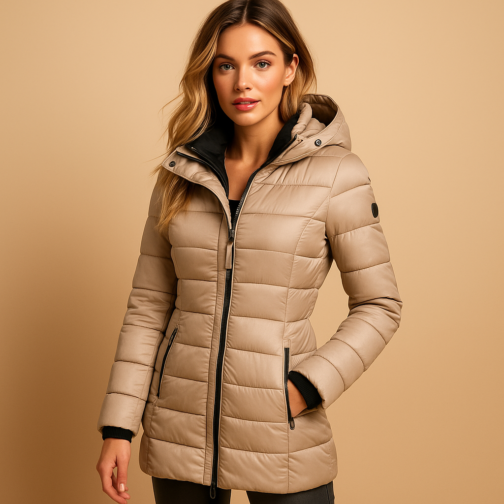 Lightweight padded puffer jacket for women | Hazel