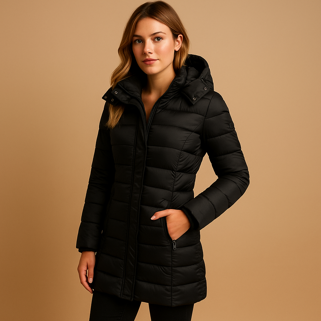 Lightweight padded puffer jacket for women | Hazel
