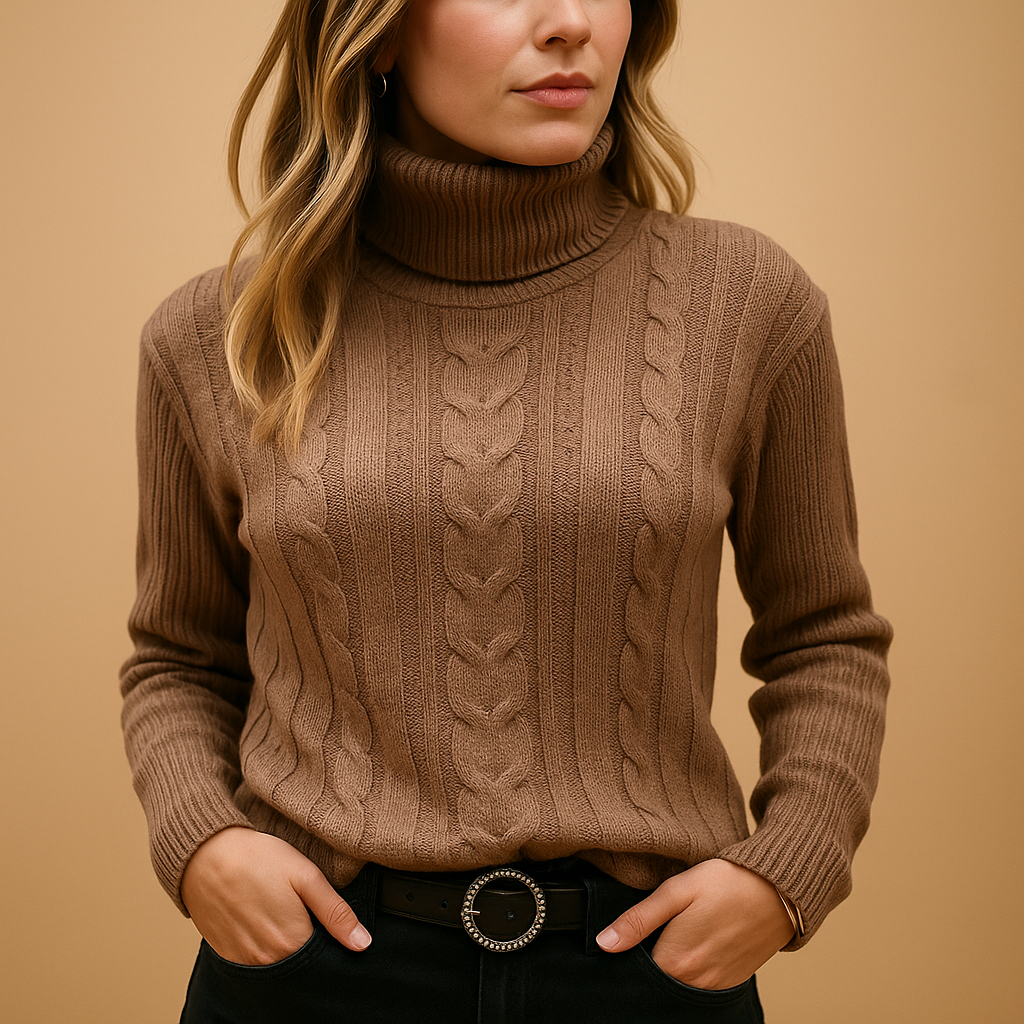 Lightweight turtleneck sweater for women | Sophie