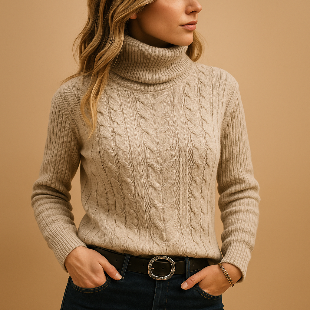 Lightweight turtleneck sweater for women | Sophie