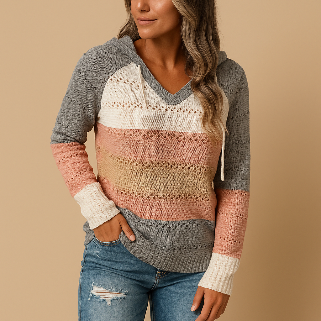 Lightweight V-neck sweater for women | Claire
