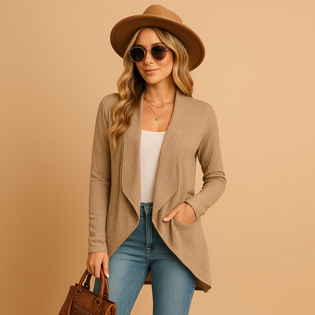 Long knitted cardigan for women | Clara