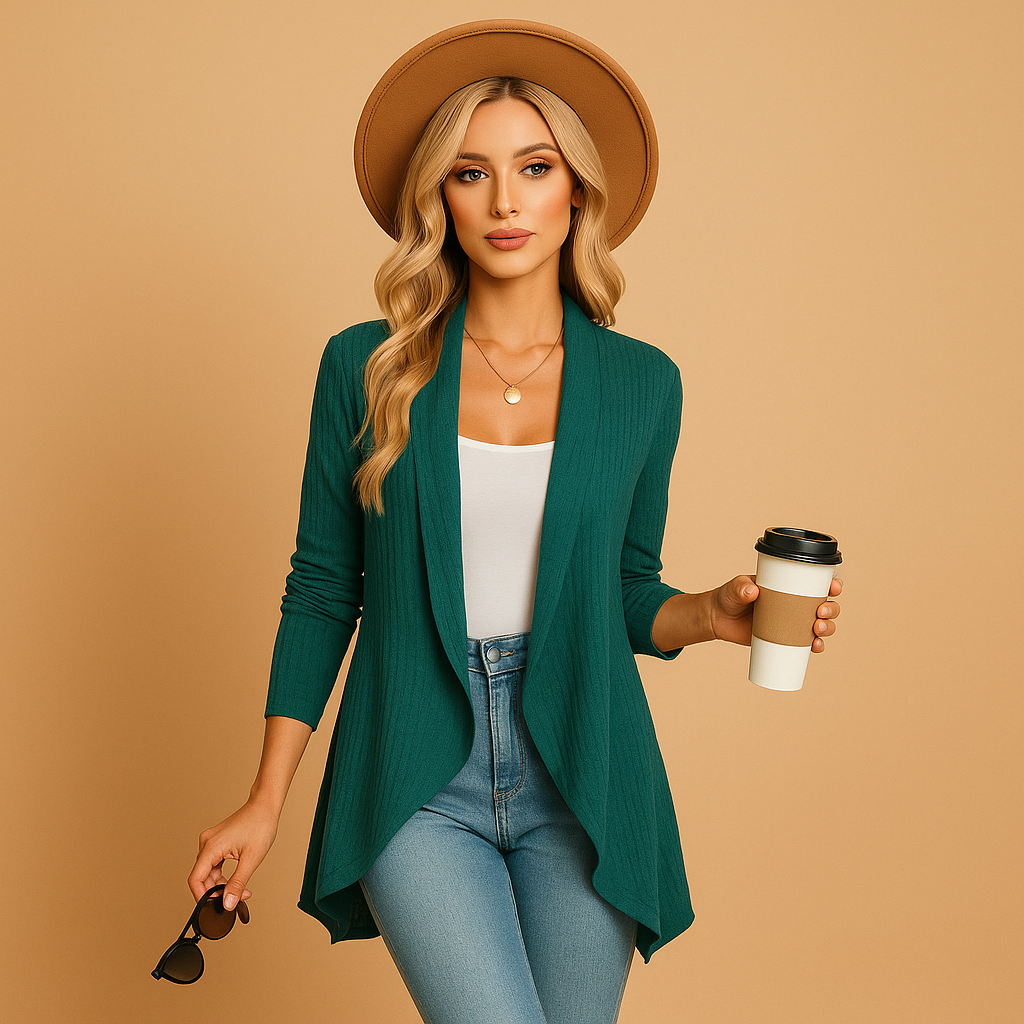 Long knitted cardigan for women | Clara