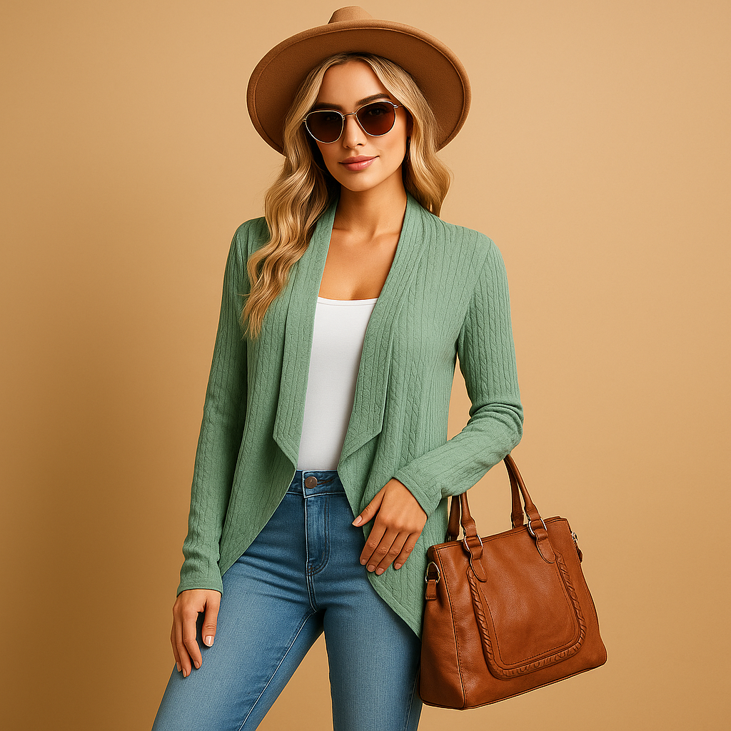 Long knitted cardigan for women | Clara