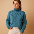 Long knitted turtleneck sweater for women | Hannah