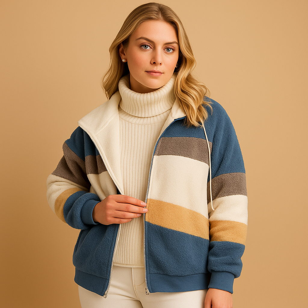 Long plush winter coat for women | Amara