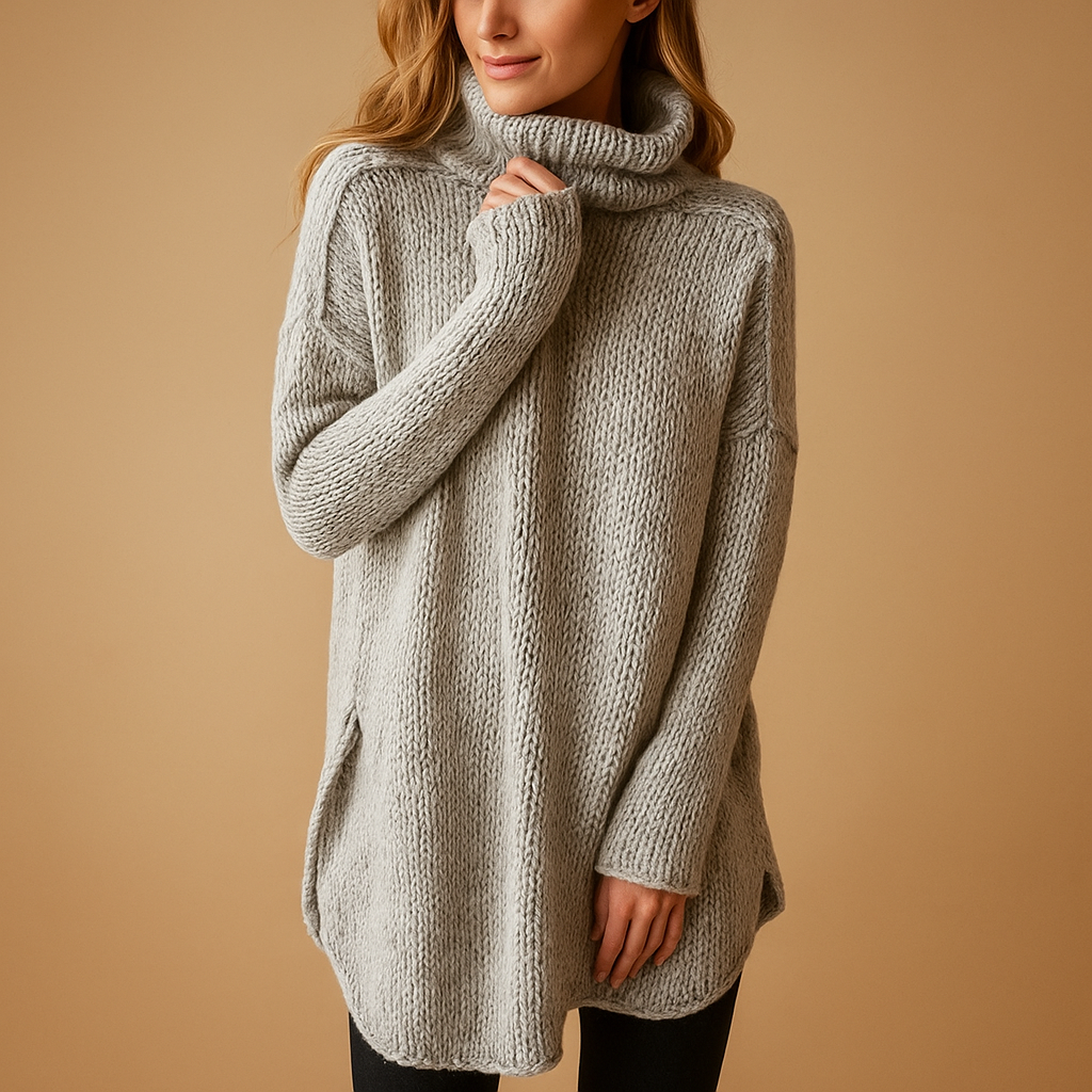 Long printed sweater for women | Clara