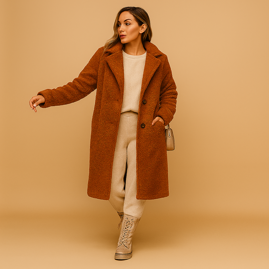Long teddy coat for women | Grace