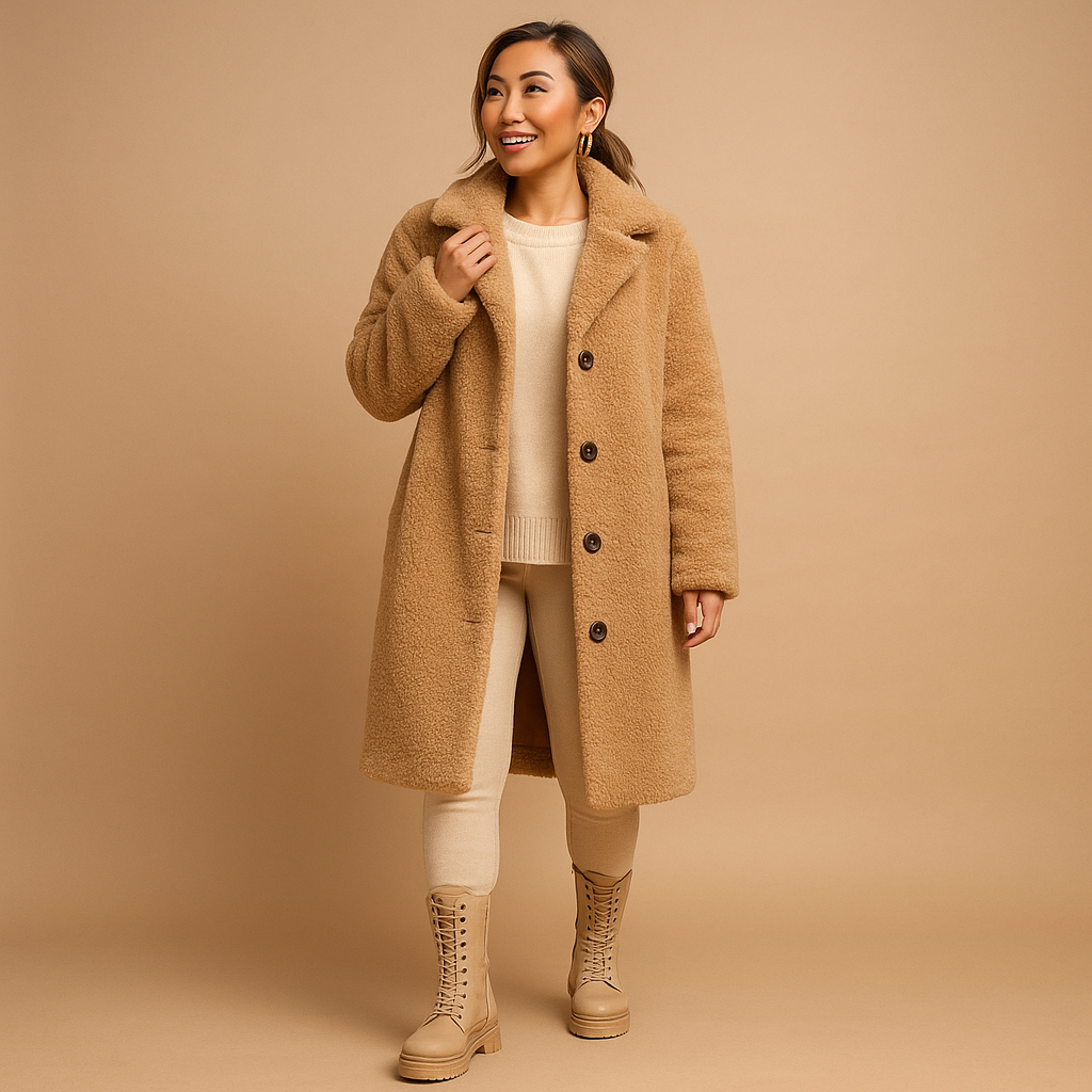 Long teddy coat for women | Grace