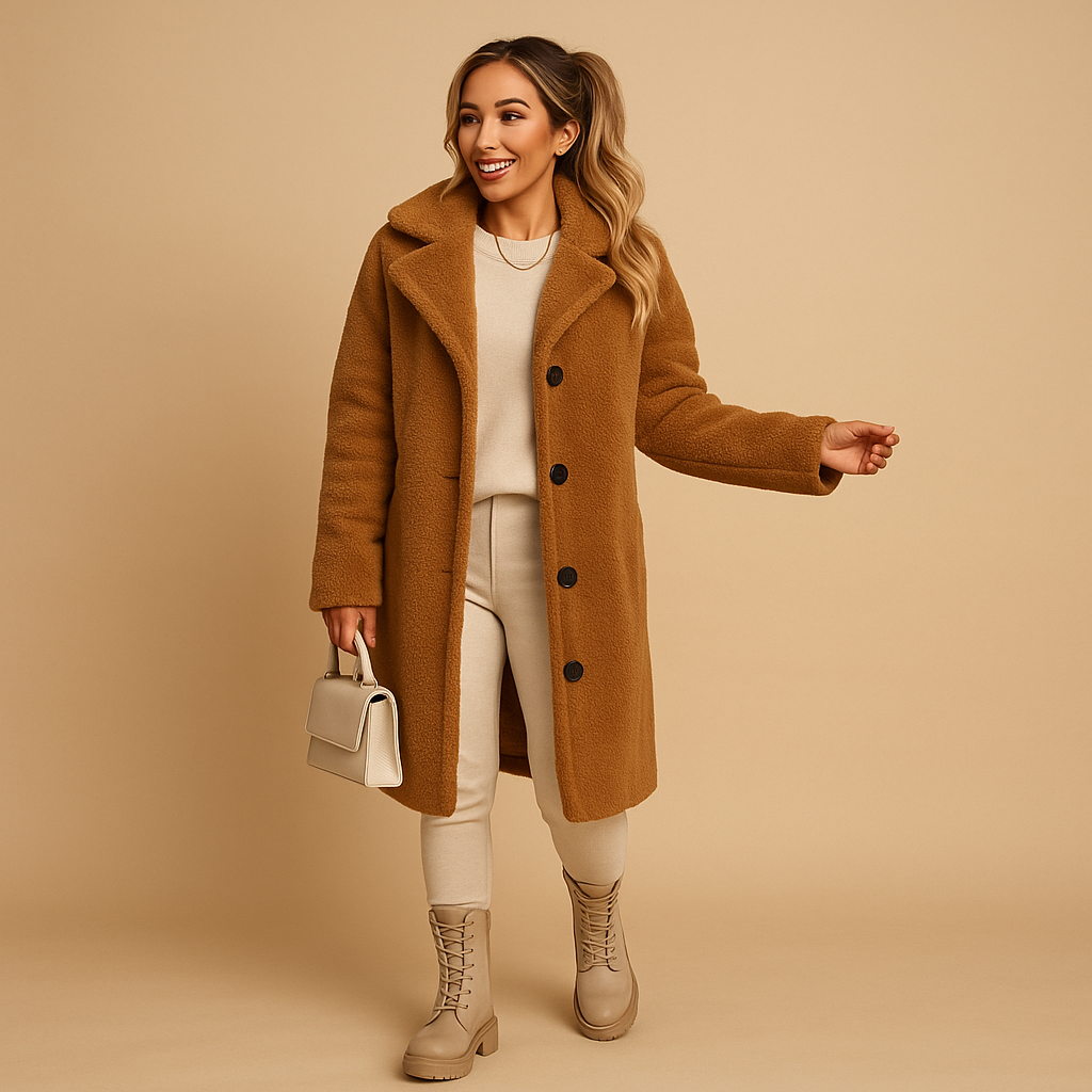 Long teddy coat for women | Grace