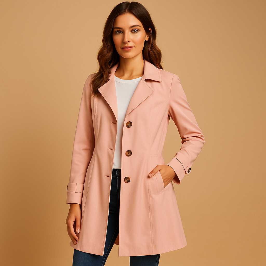 Long windproof raincoat for women | Harper