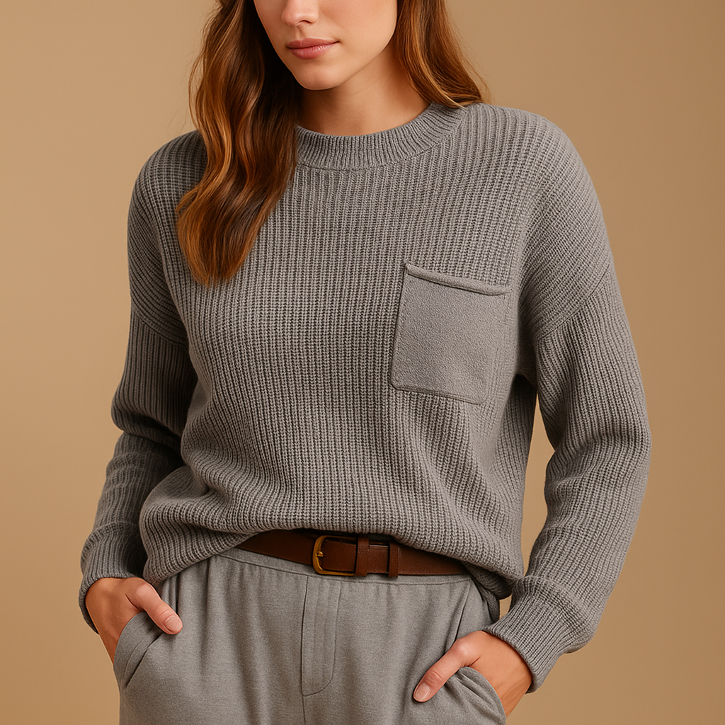 Minimalist knitted pullover for women | Hazel