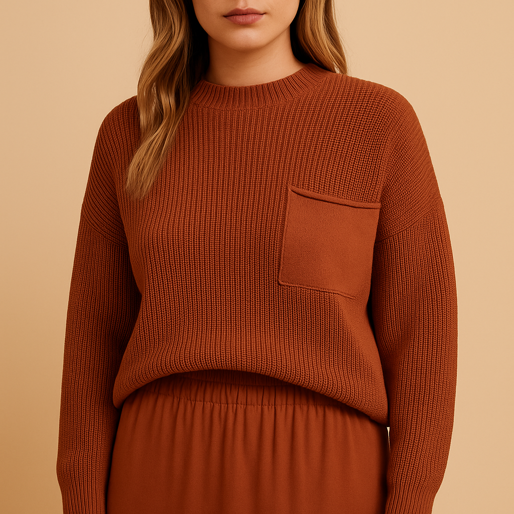 Minimalist knitted pullover for women | Hazel