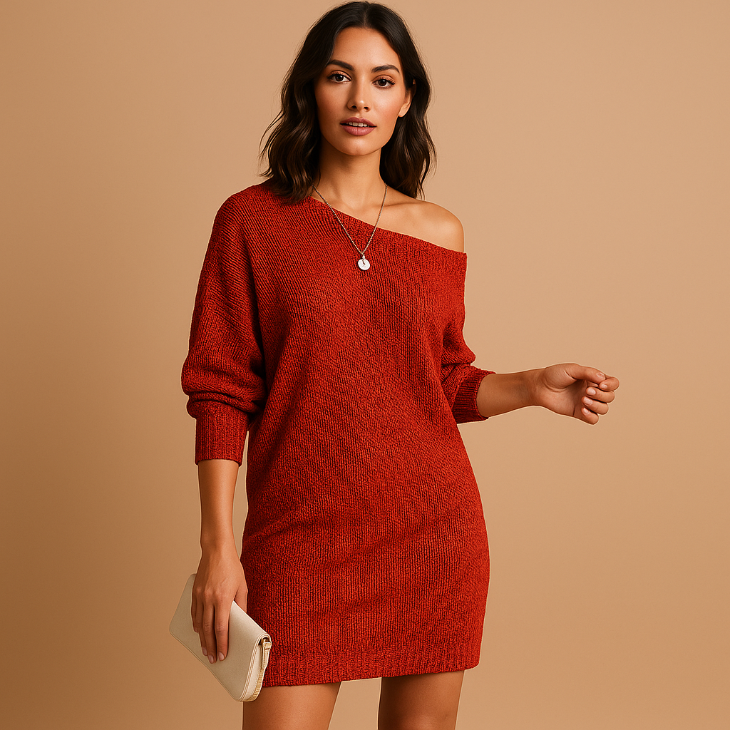 Off-shoulder dress for women | Hazel
