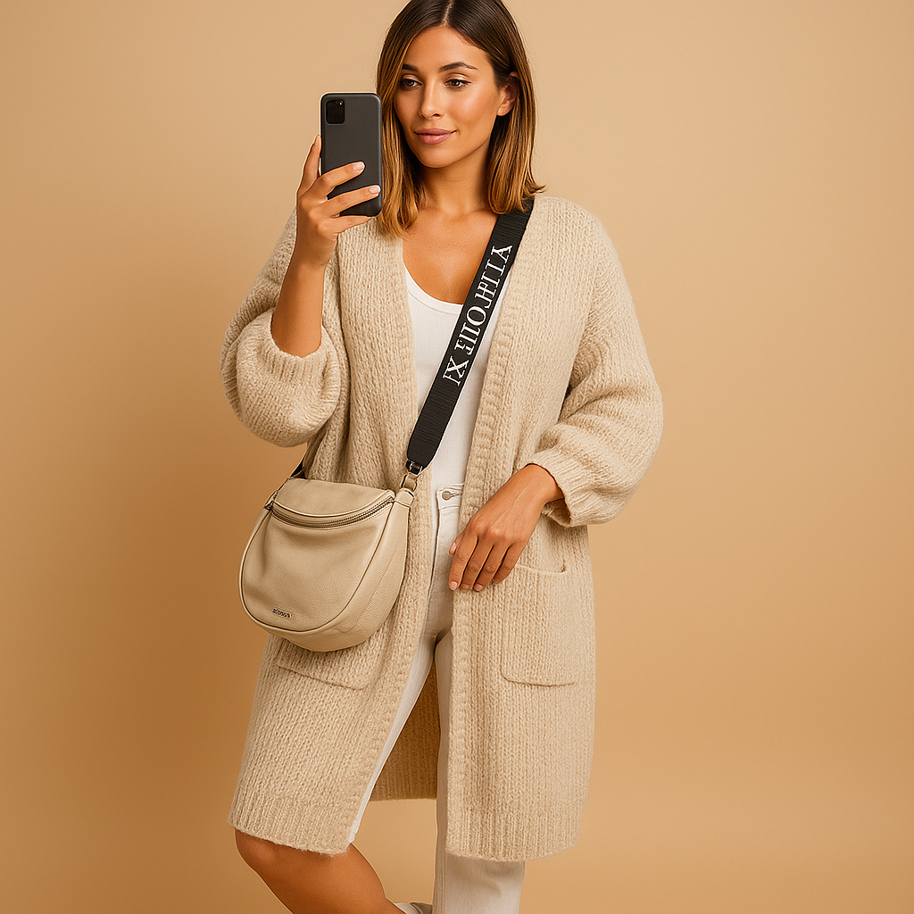 Oversized open front cardigan for women | Liora