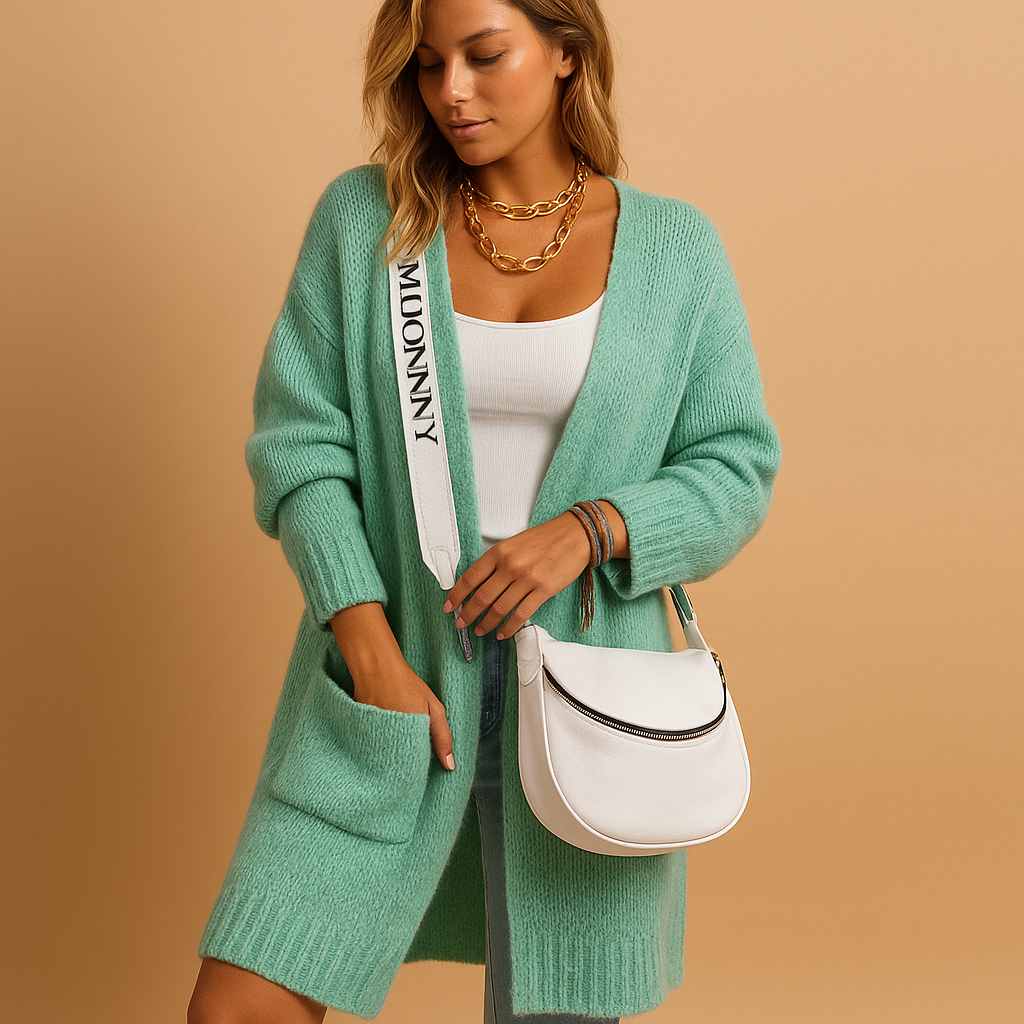 Oversized open front cardigan for women | Liora