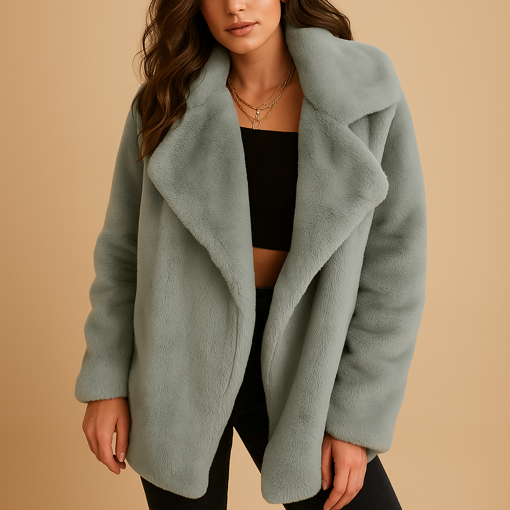 Plush winter coat for women | Lillian