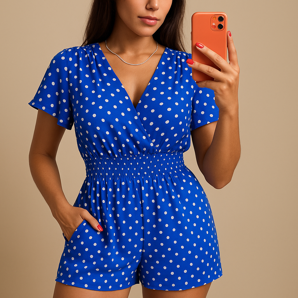 Polka dot jumpsuit for women | Juliette