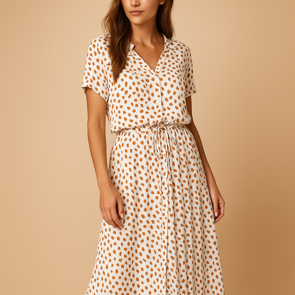 Polka dot midi dress for women | Grace