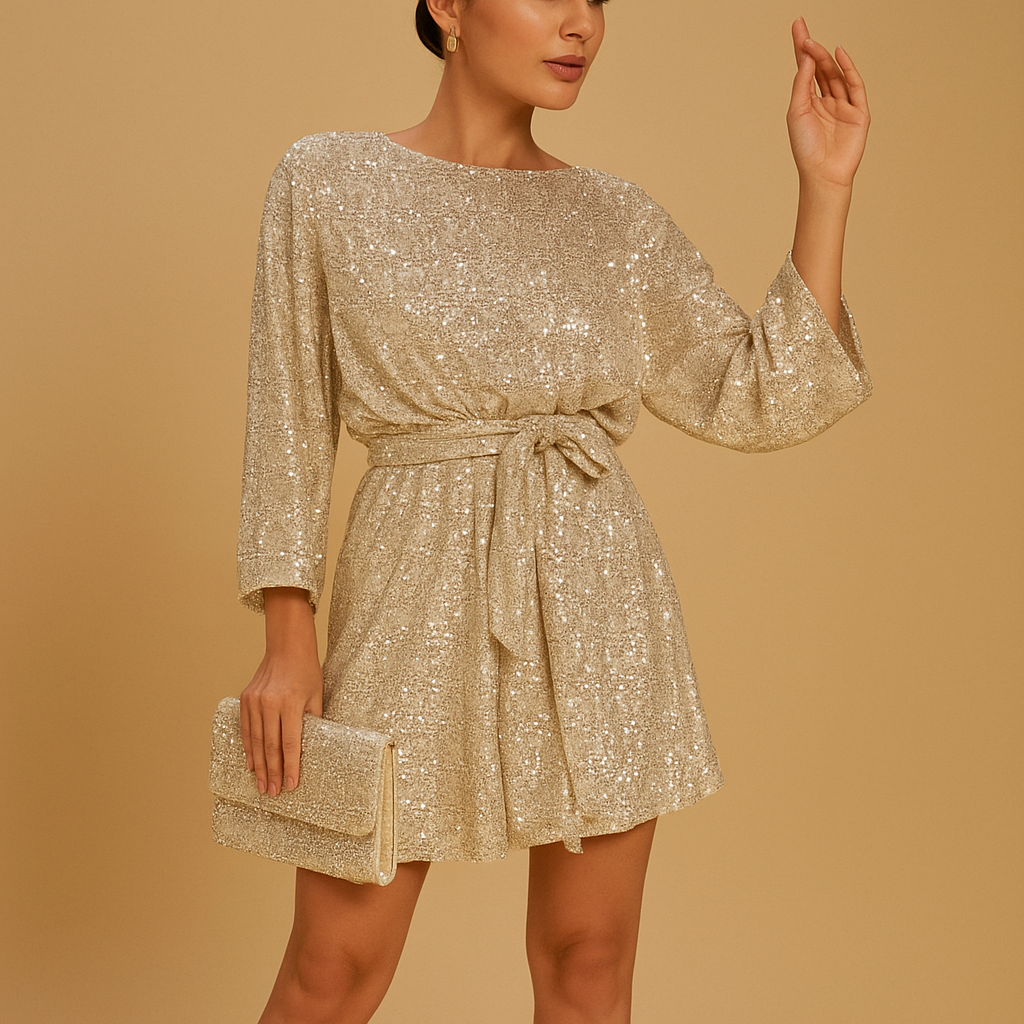 Sequin evening dress for women | Brielle