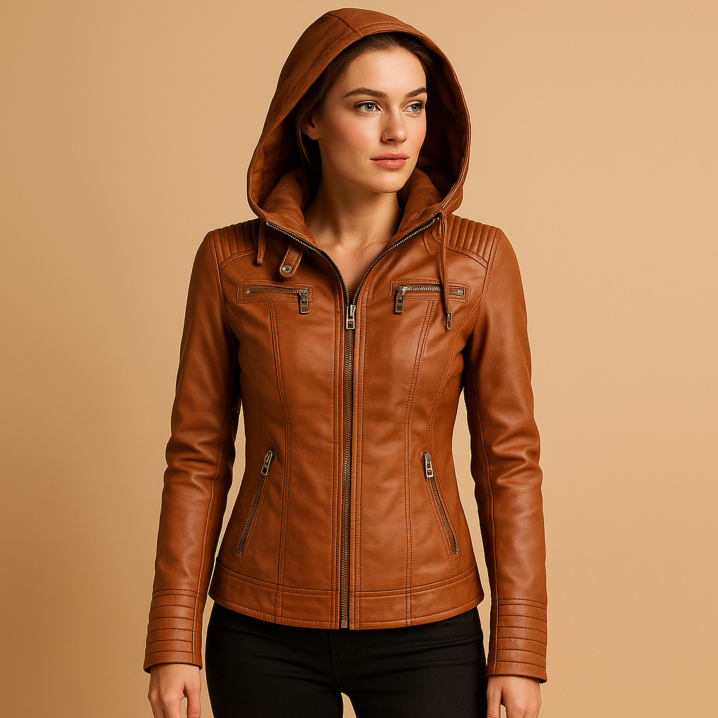 Stylish summer jacket for women with removable hood | Clara