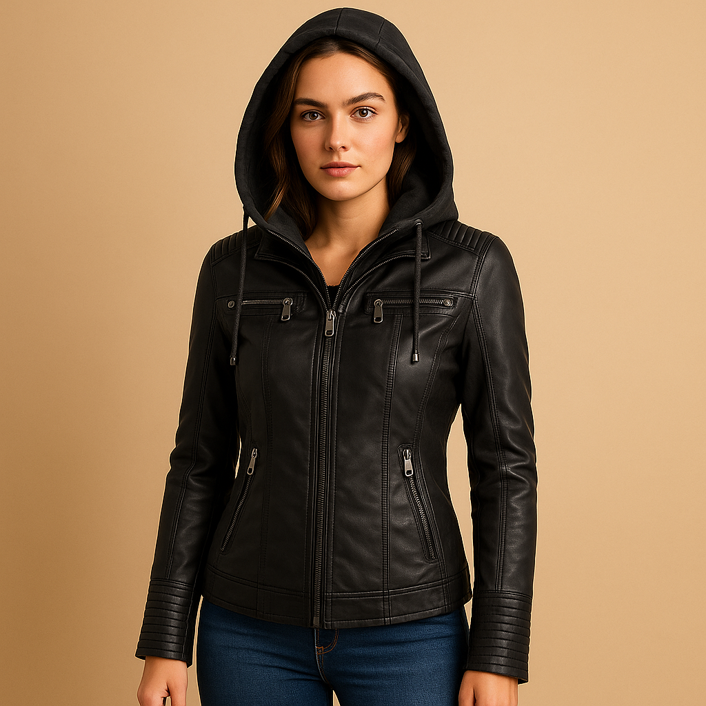 Stylish summer jacket for women with removable hood | Clara