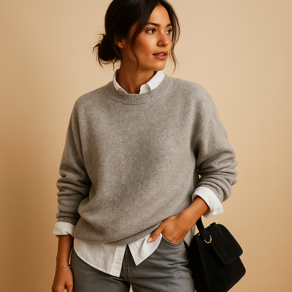 Stylish wool knit sweater for women | Clarissa