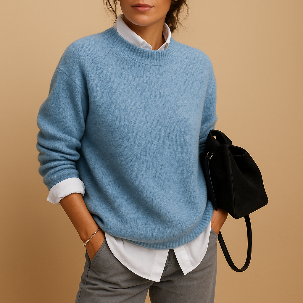 Stylish wool knit sweater for women | Clarissa