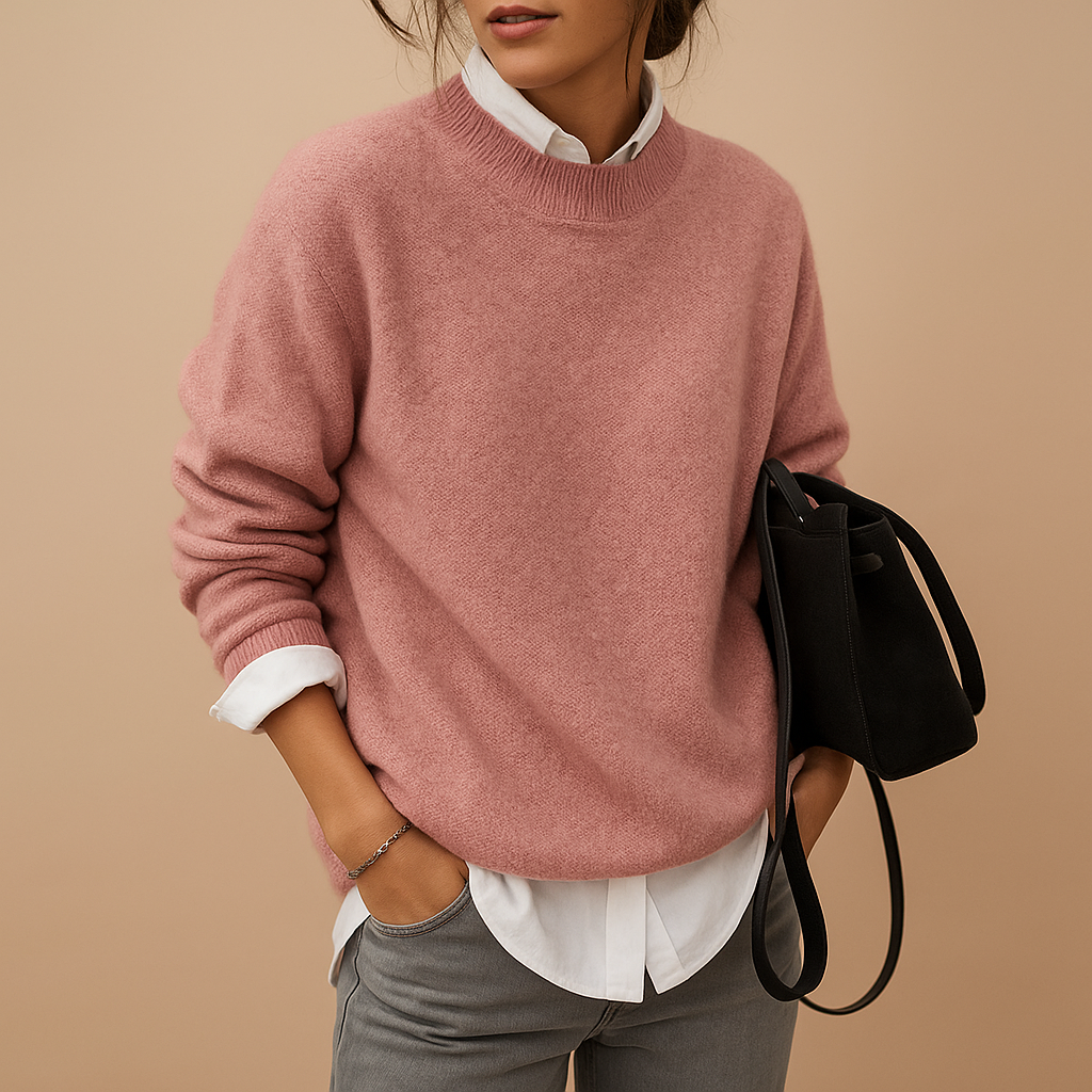 Stylish wool knit sweater for women | Clarissa
