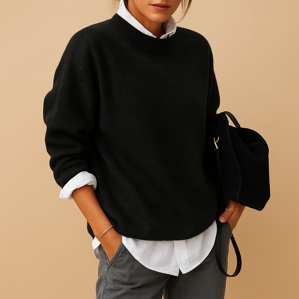 Stylish wool knit sweater for women | Clarissa