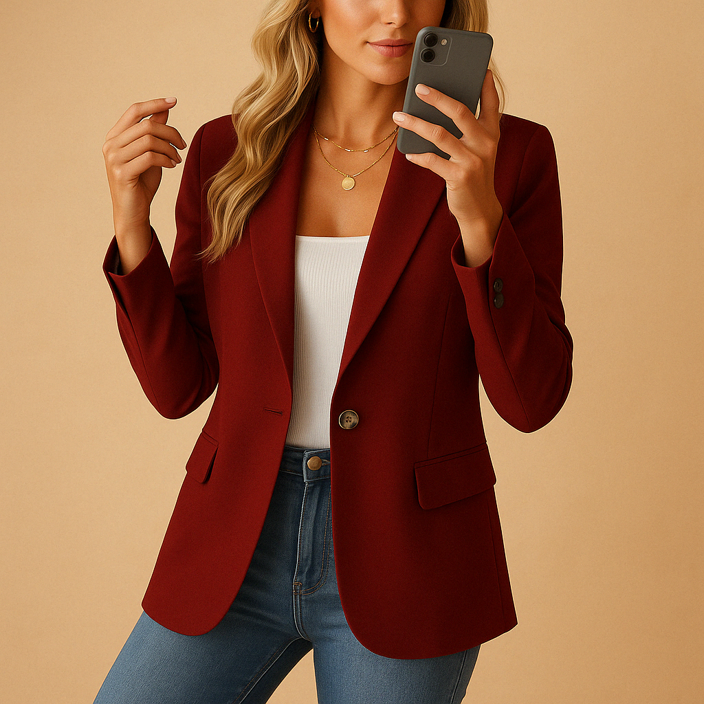 Tailored stretch blazer for women | Liana